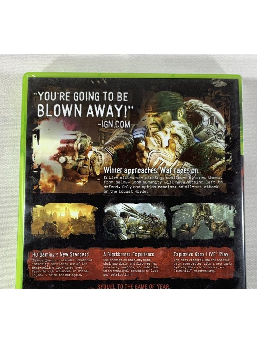 Gears Of War 2 Xbox 360 Video Game Complete With Manual Mature 17+ Tested - Picture 4 of 5